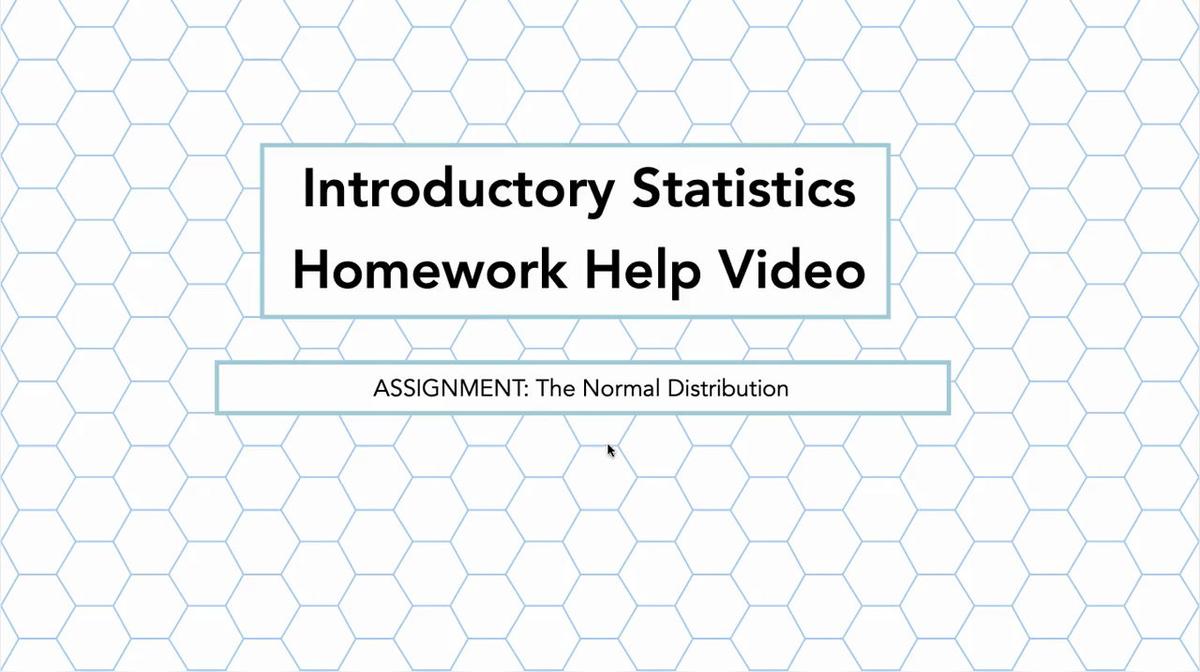 Stats The Normal Distribution HH Vid.mp4