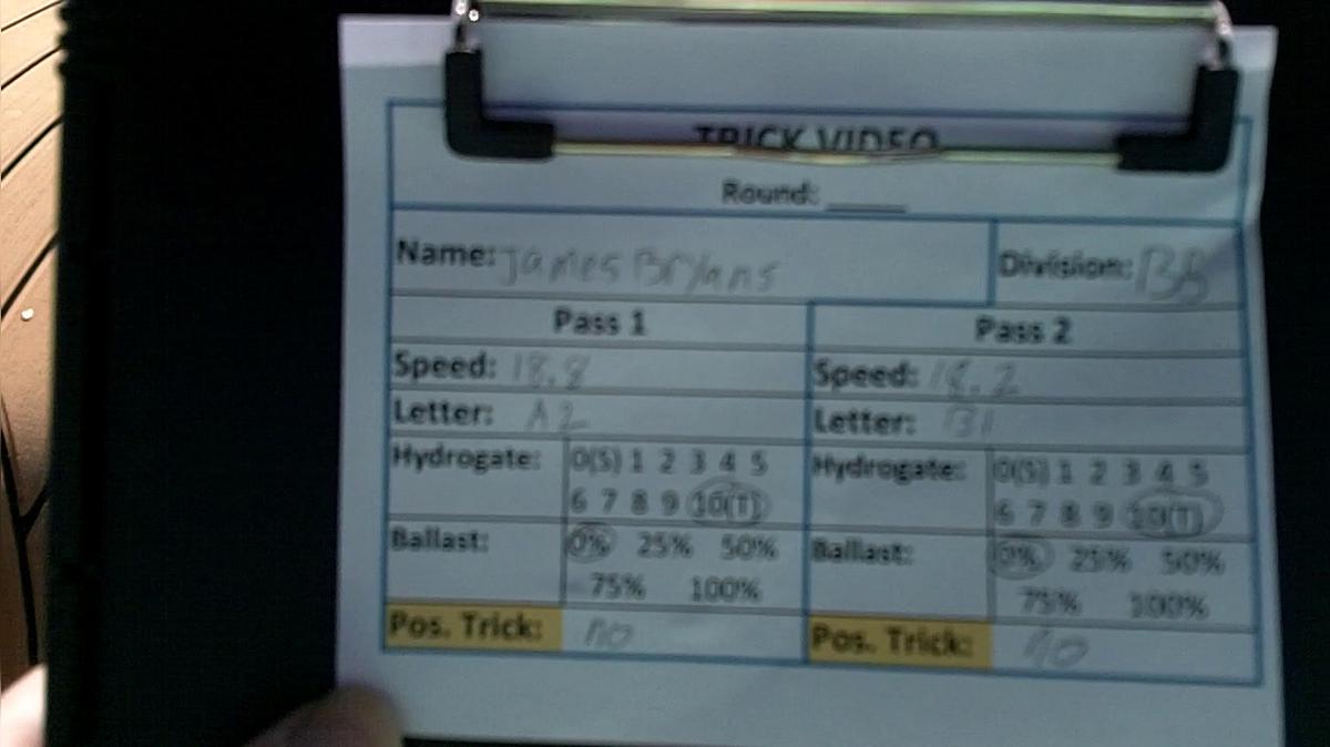 James Bryans B5 Round 1 Pass 1