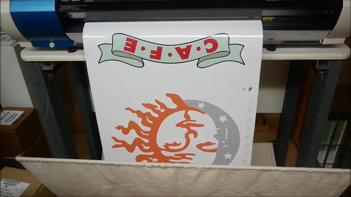 trace out 3 graphic designs and print them with a vinyl printer