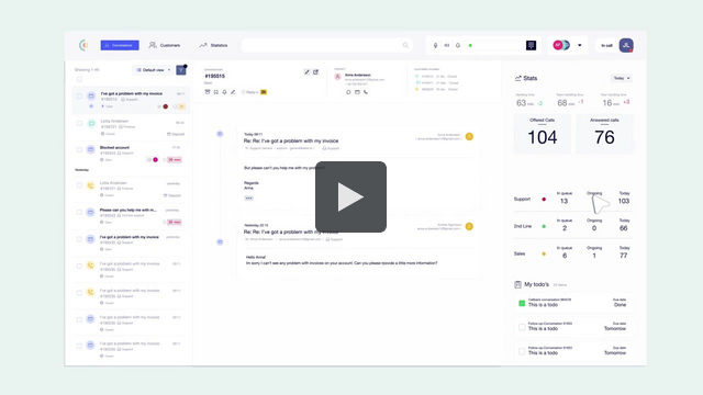 Screenshot from video about the Connectel platform