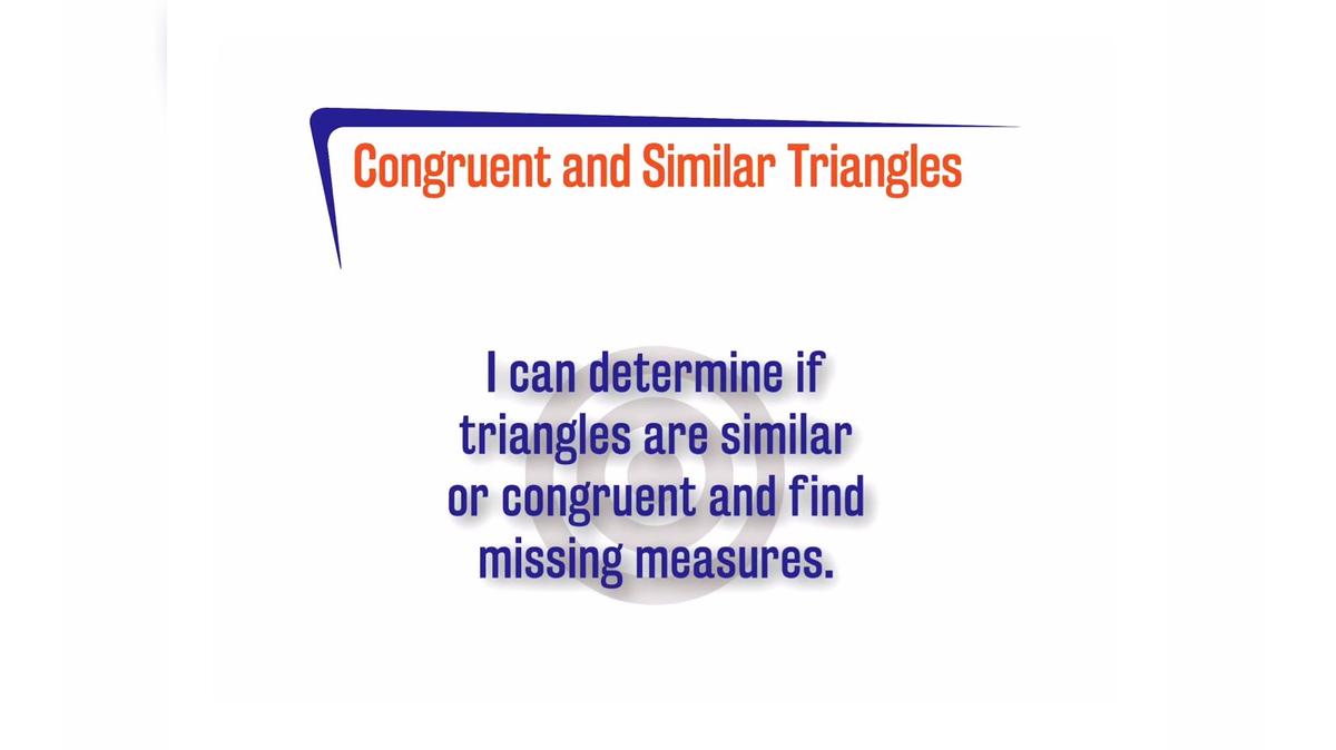 FL 2A.9.5 Congruent and Similar Triangles