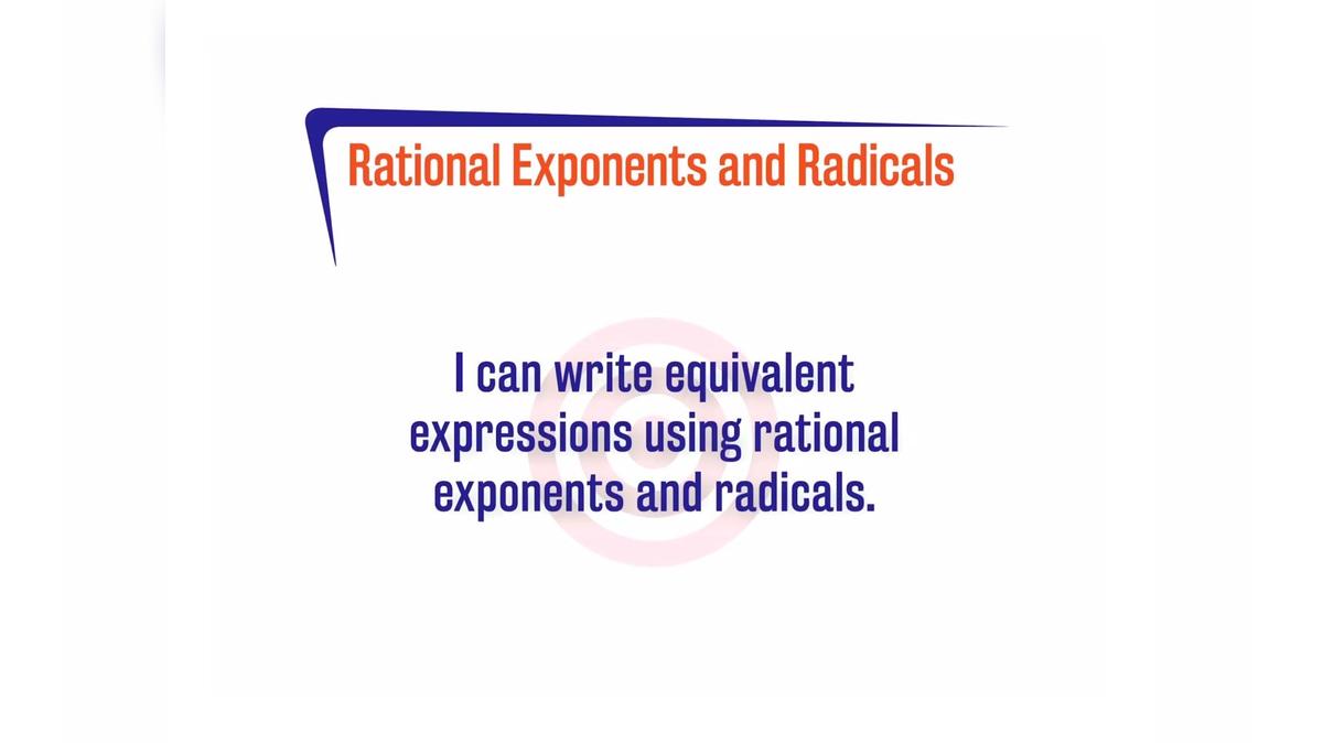 FL A.5.2 Rational Exponents and Radicals