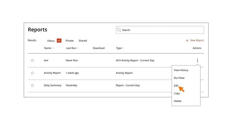 Editing &amp; Deleting a Report