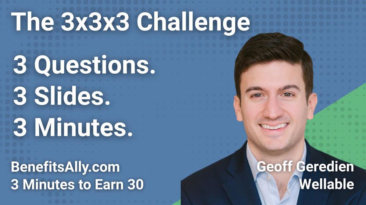 Wellable - 3x3x3 Challenge with Geoff Geredien