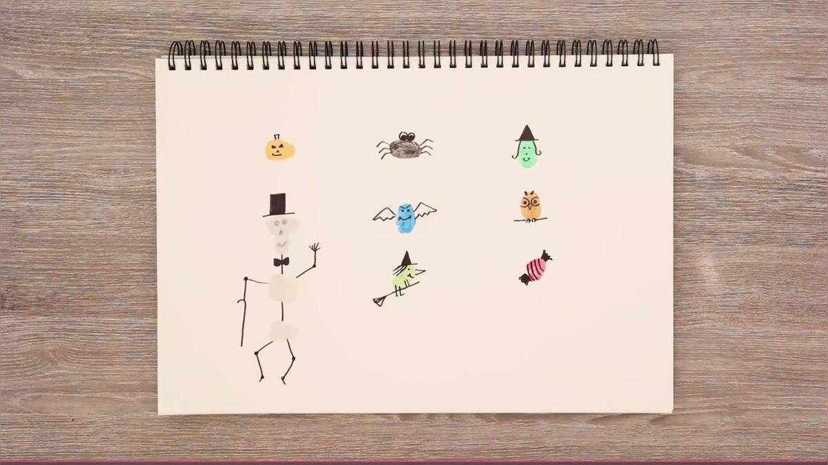 Halloween-Fingerprint-Doodles