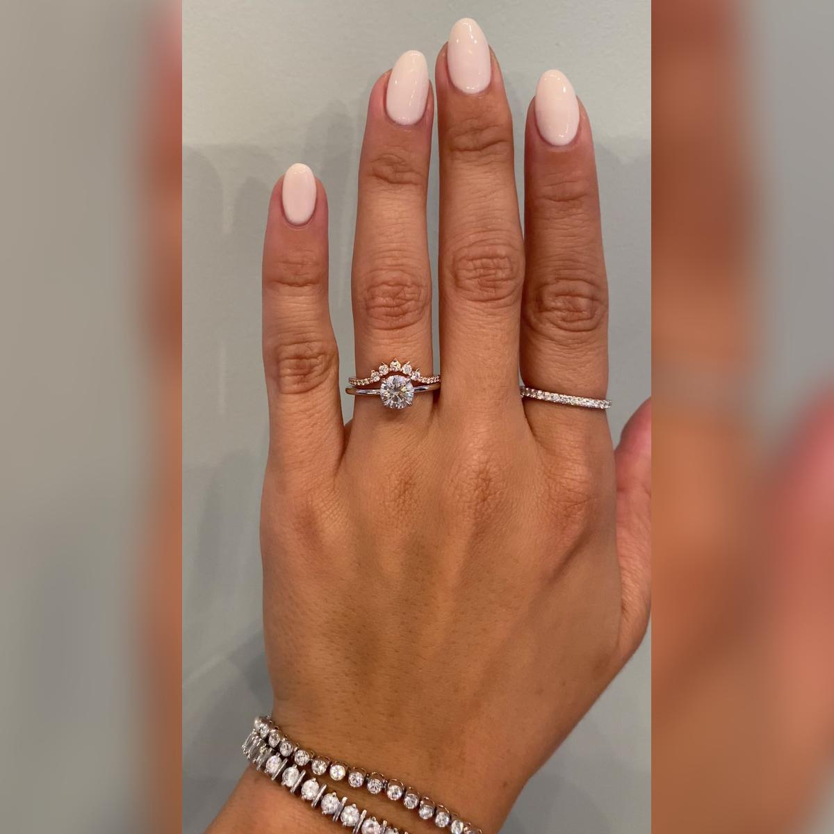 Florina Round Wedding Band Pairings