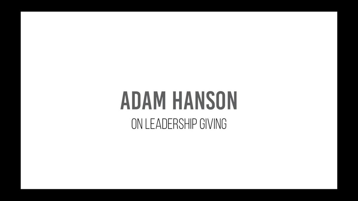 Adam Hanson - Leadership