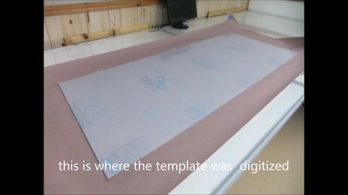 digitize a paper template for a glass company