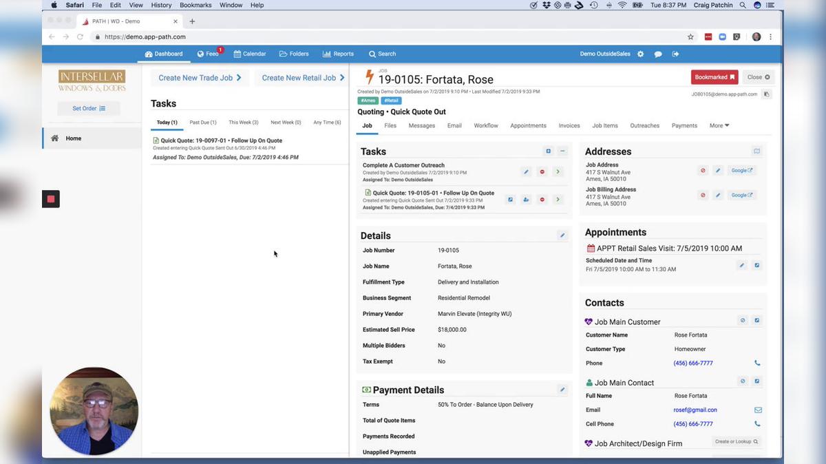 WD Demo-New Retail Job-Video 5 [Convert QQuote to Full Quote; Send through Integrated E-Sign].mp4