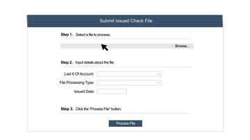 PP02 - Submit New Check Issued File