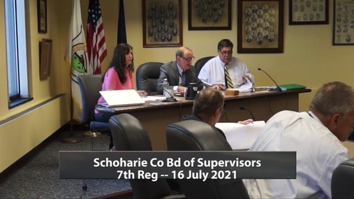 Schoharie Co Bd of Supervisors -- 7th Reg 16 July 2021