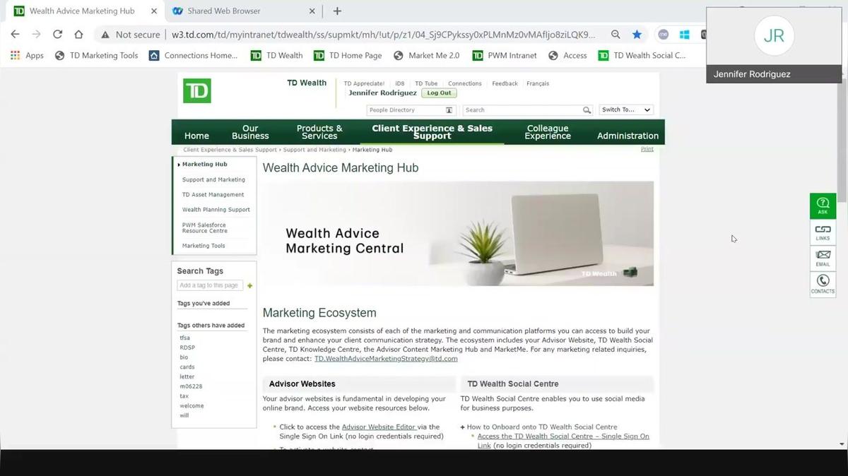 Wealth Advice Marketing Central Intranet