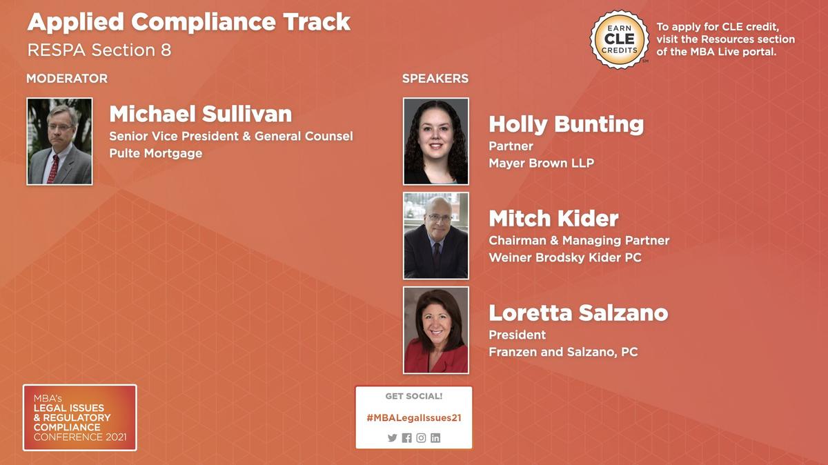 Tuesday Track 2: Applied Compliance RESPA Section 8
