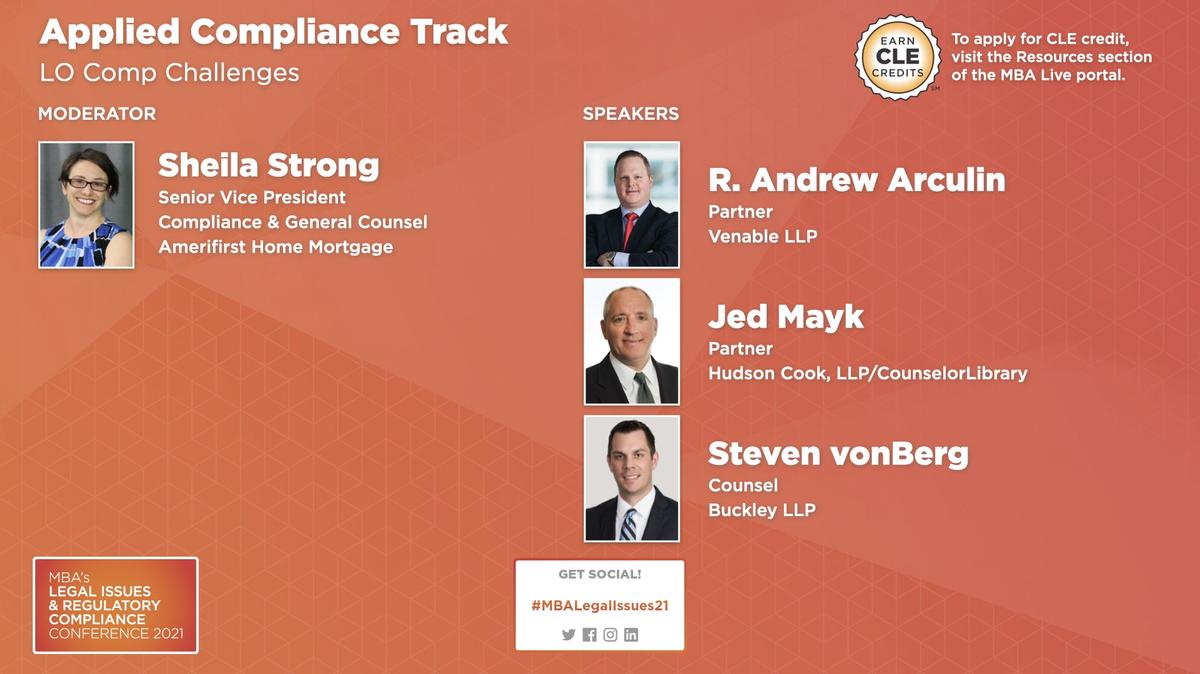Tuesday Track 2: Applied Compliance LO Comp Challenges