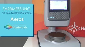 Farbmessung von Kaffee HunterLab Aeros Essentials nur Messung