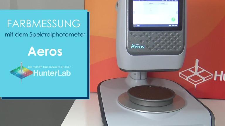 Farbmessung von Kaffee HunterLab Aeros Essentials nur Messung