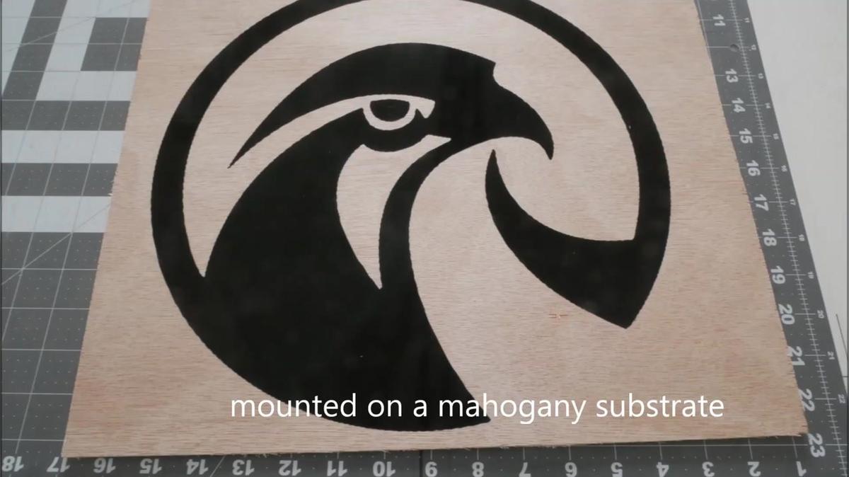 digitize an eagle head diagram for a vinyl cut