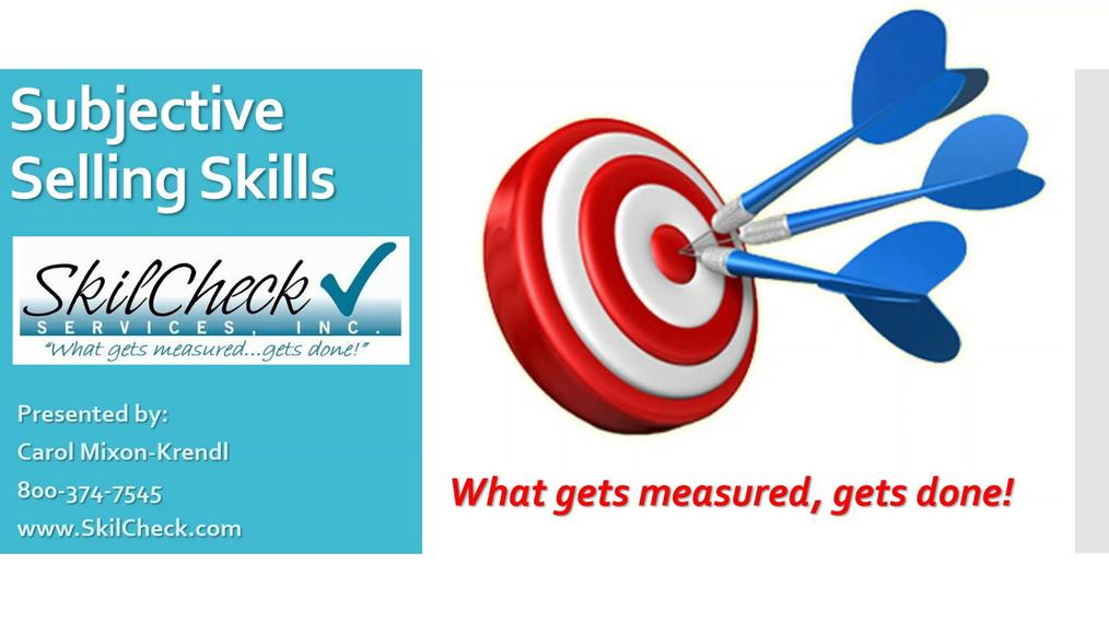 Subjective Selling Skills - SkilCheck, Inc..mp4