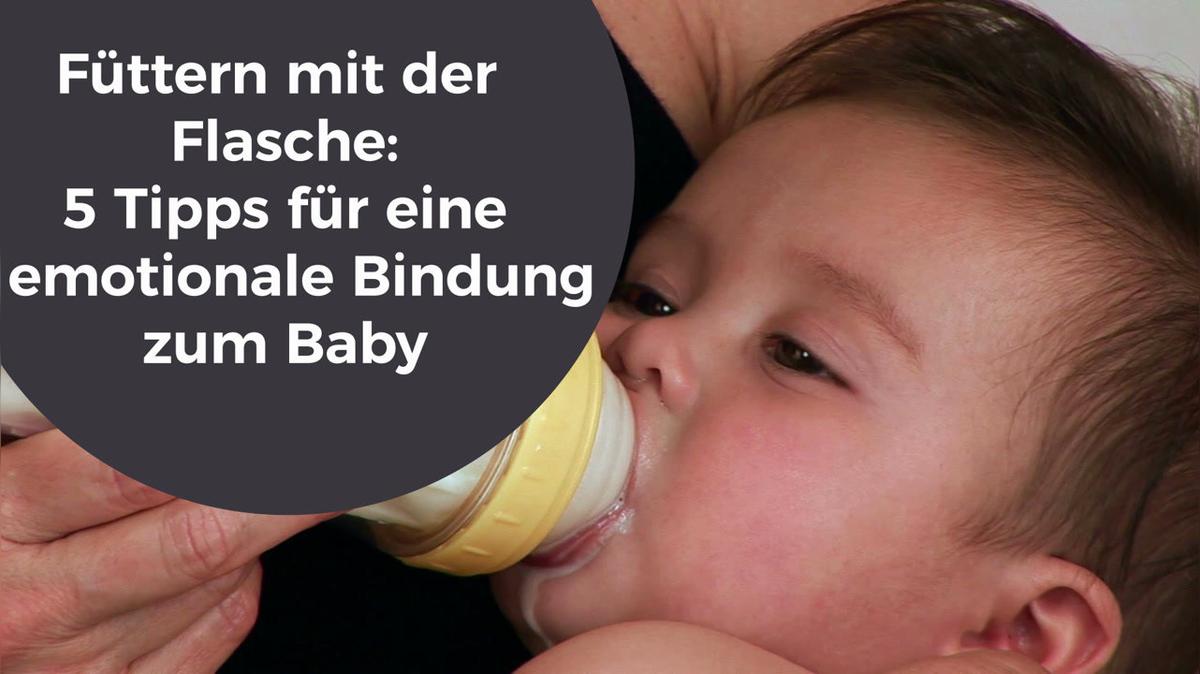 Füttern mit der Flasche 5 Tipps für eine emotionale Bindung zum Baby