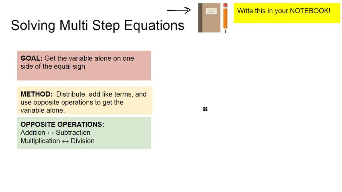 Solving Mutli Step Equations.mp4