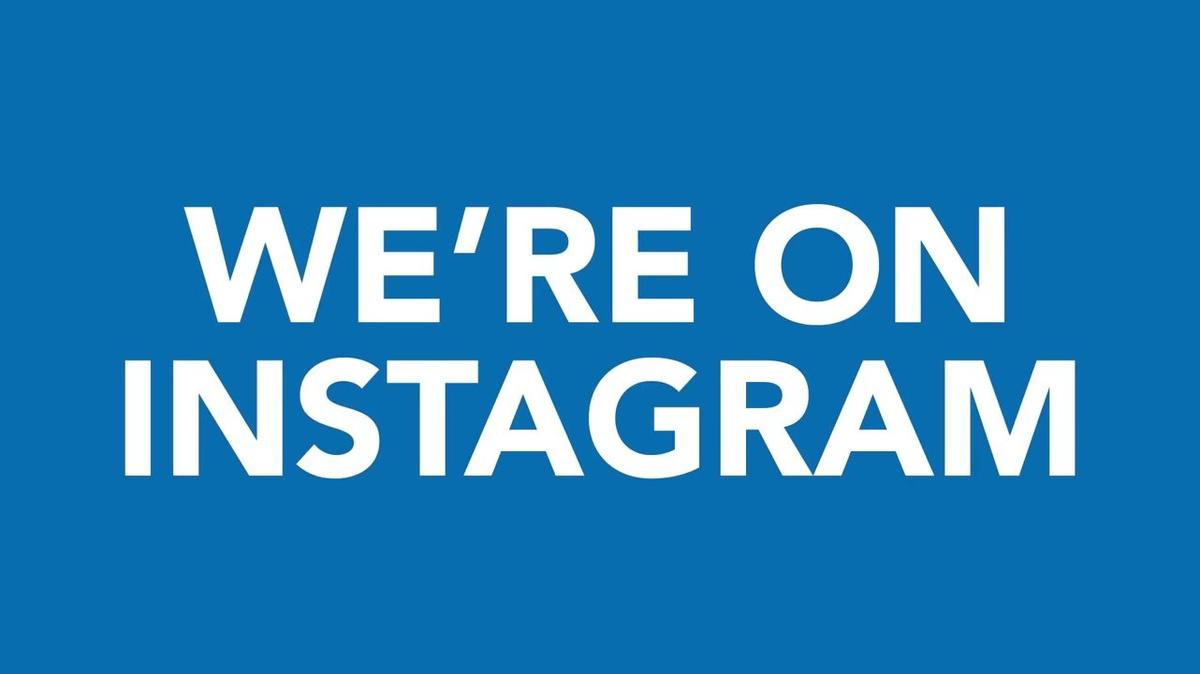 We&#39;re on Instagram