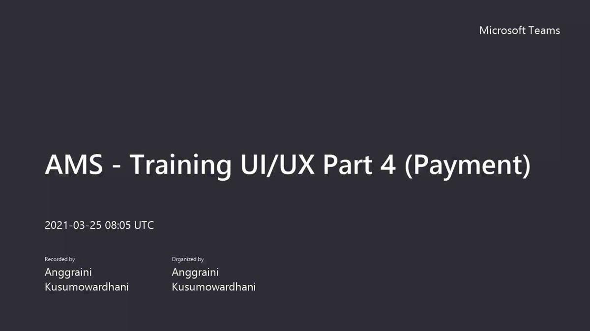 AMS - Training UI_UX Part 4 (Payment)_IT.mp4