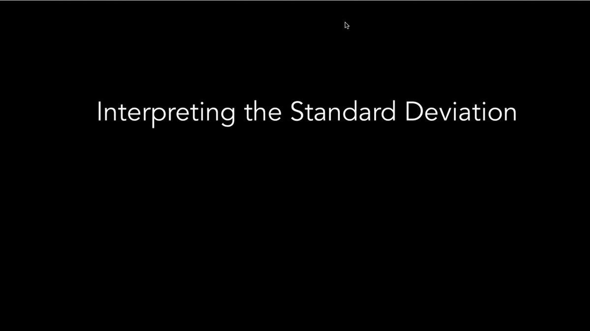 Interpreting the Standard Deviation.mp4
