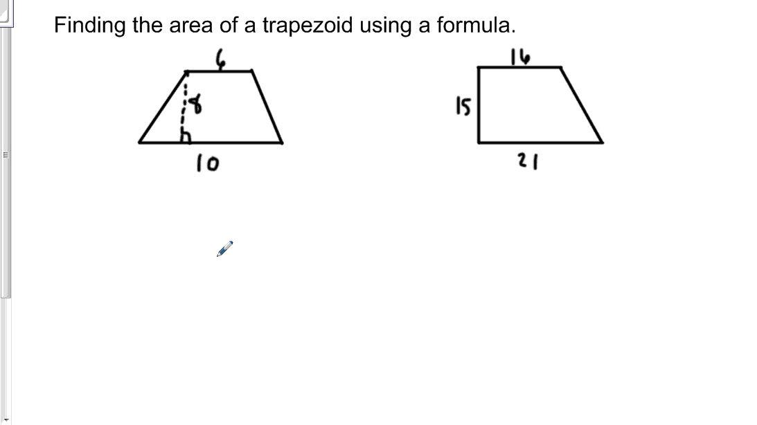 Math 7 Area of a trapezoid using a formula.mp4