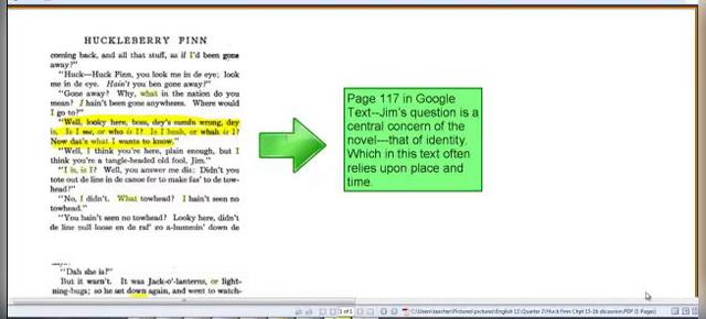 Huck Finn Chapters 15-16 Discussion English 11