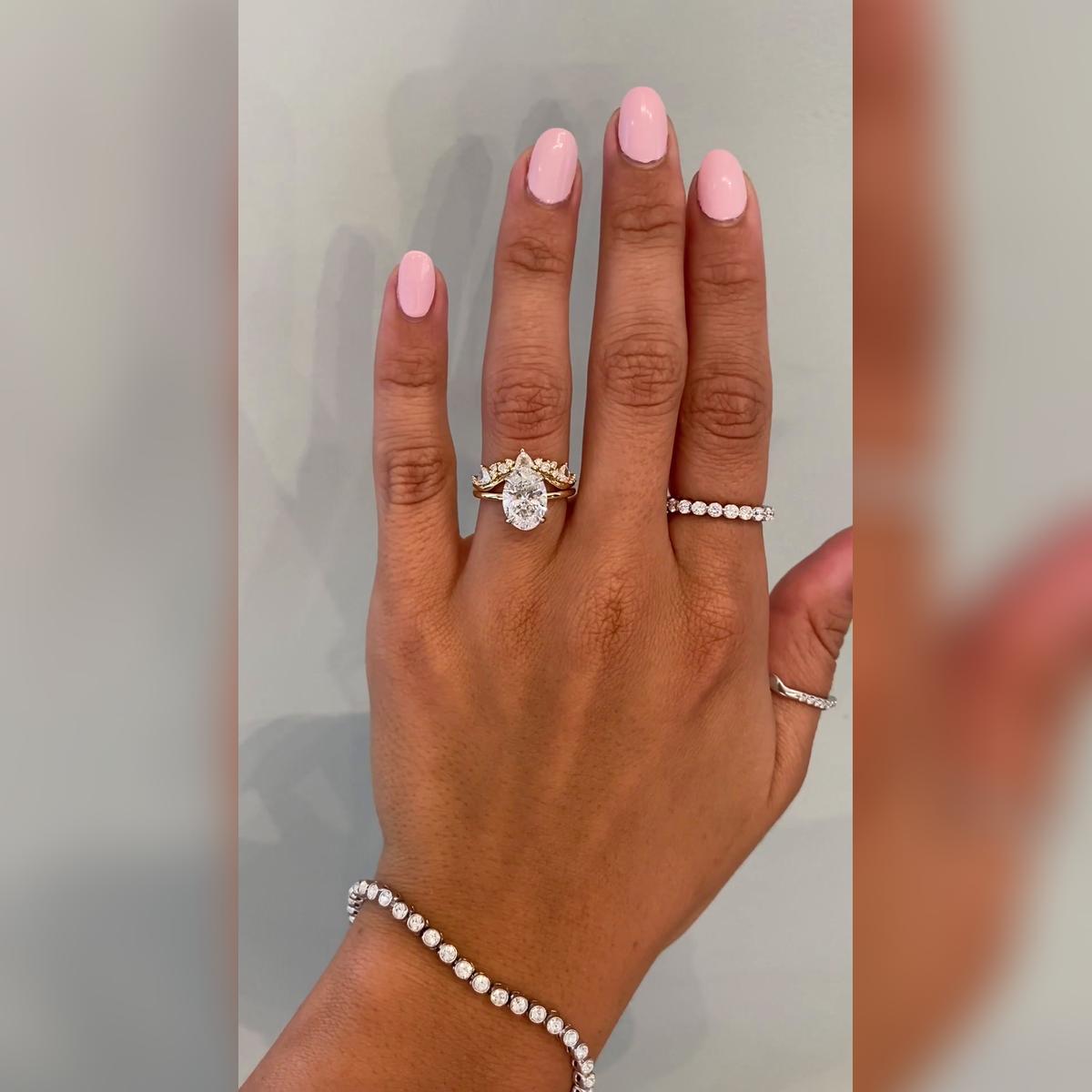 Jebaun Oval Wedding Band Pairings