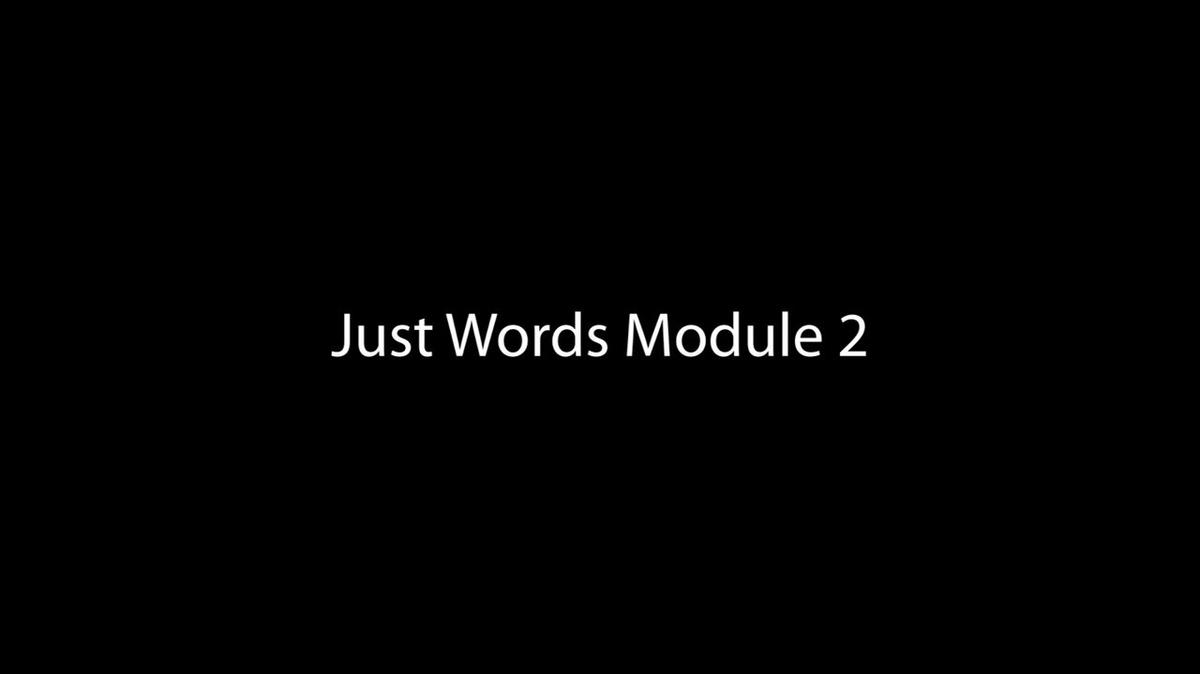 Just Words Units 4-7