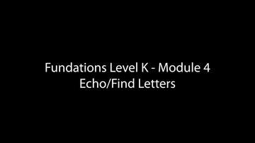 Echo/Find Letters (2:22)