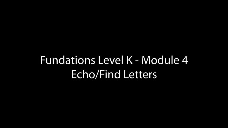 Echo/Find Letters (2:22)