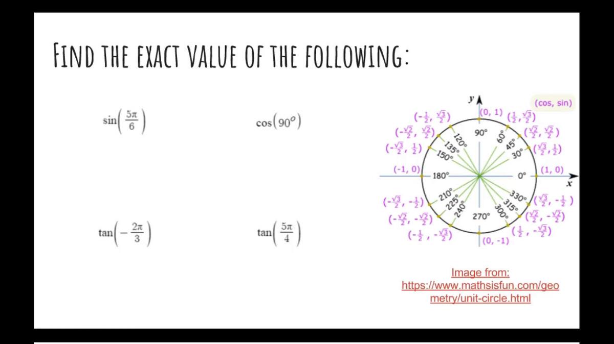 Unit 6 Test Review_ Finding Exact Values.mp4