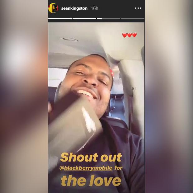 BlackBerry - Sean Kingston - Instagram Story
