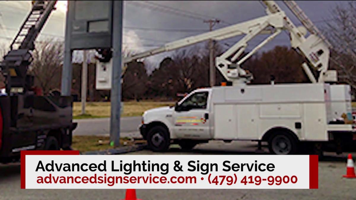 Parking Lot Lighting Service in Lowell AR, Advanced Lighting & Sign Service