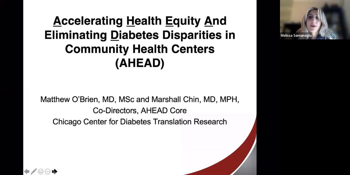 Accelerating Health Equity and Eliminating Diabetes Disparities in Community Health Centers (AHEAD-CHC)