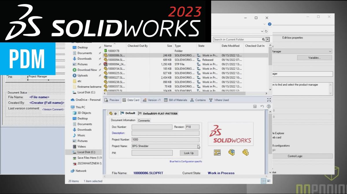 SOLIDWORKS 2023 Top Enhancements in SOLIDWORKS PDM