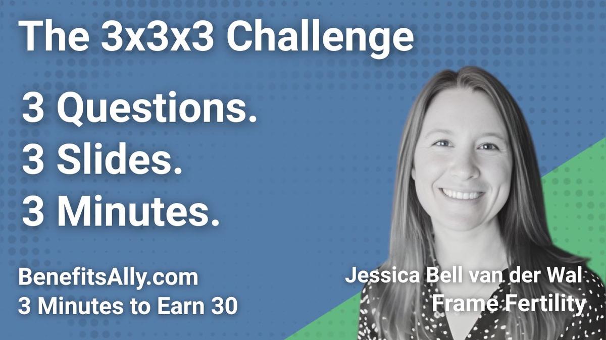 Frame Fertility - 3x3x3 Challenge with Jessica Bell van der Wal