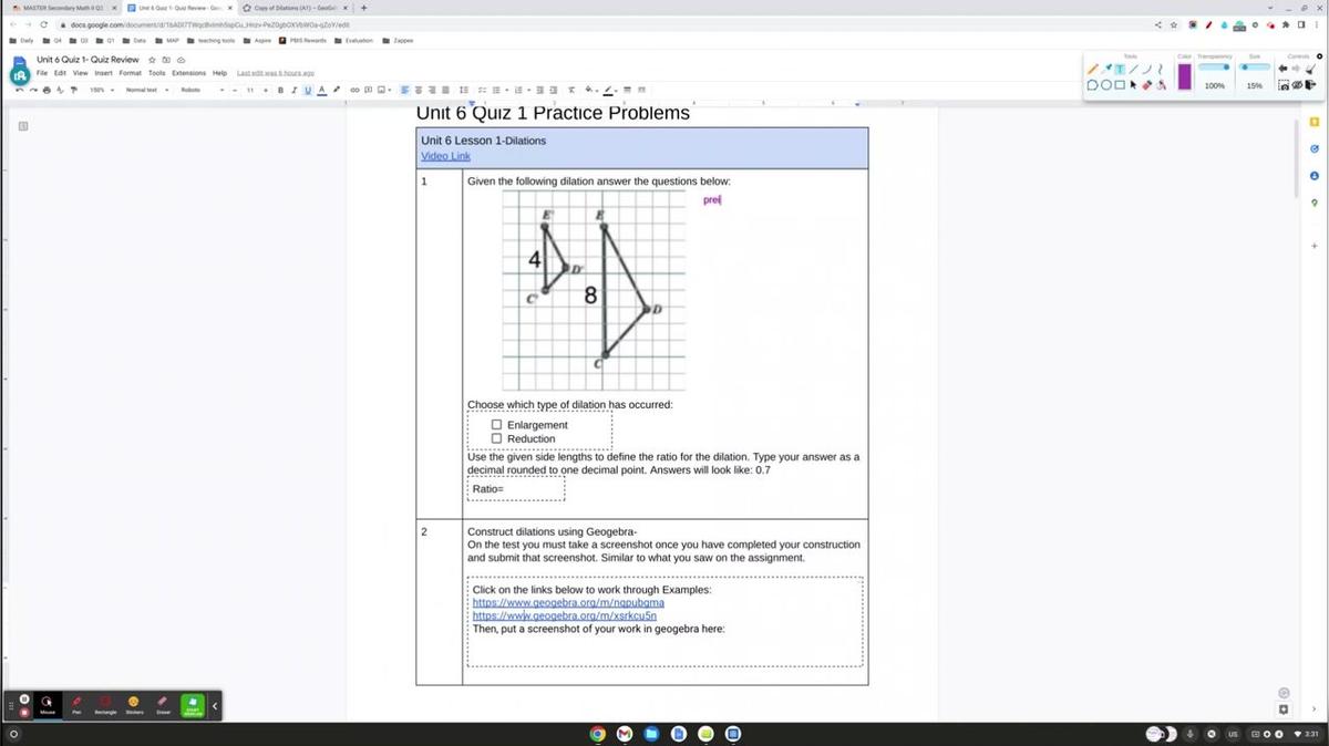 Unit 6 Quiz 1 Practice Problems 1-2.webm