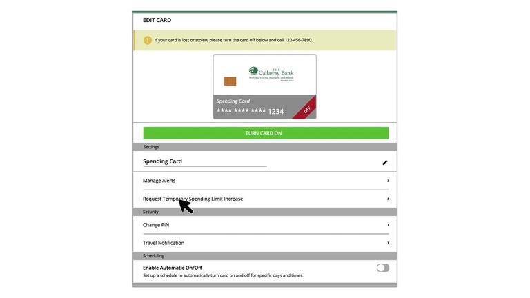 Manage Cards