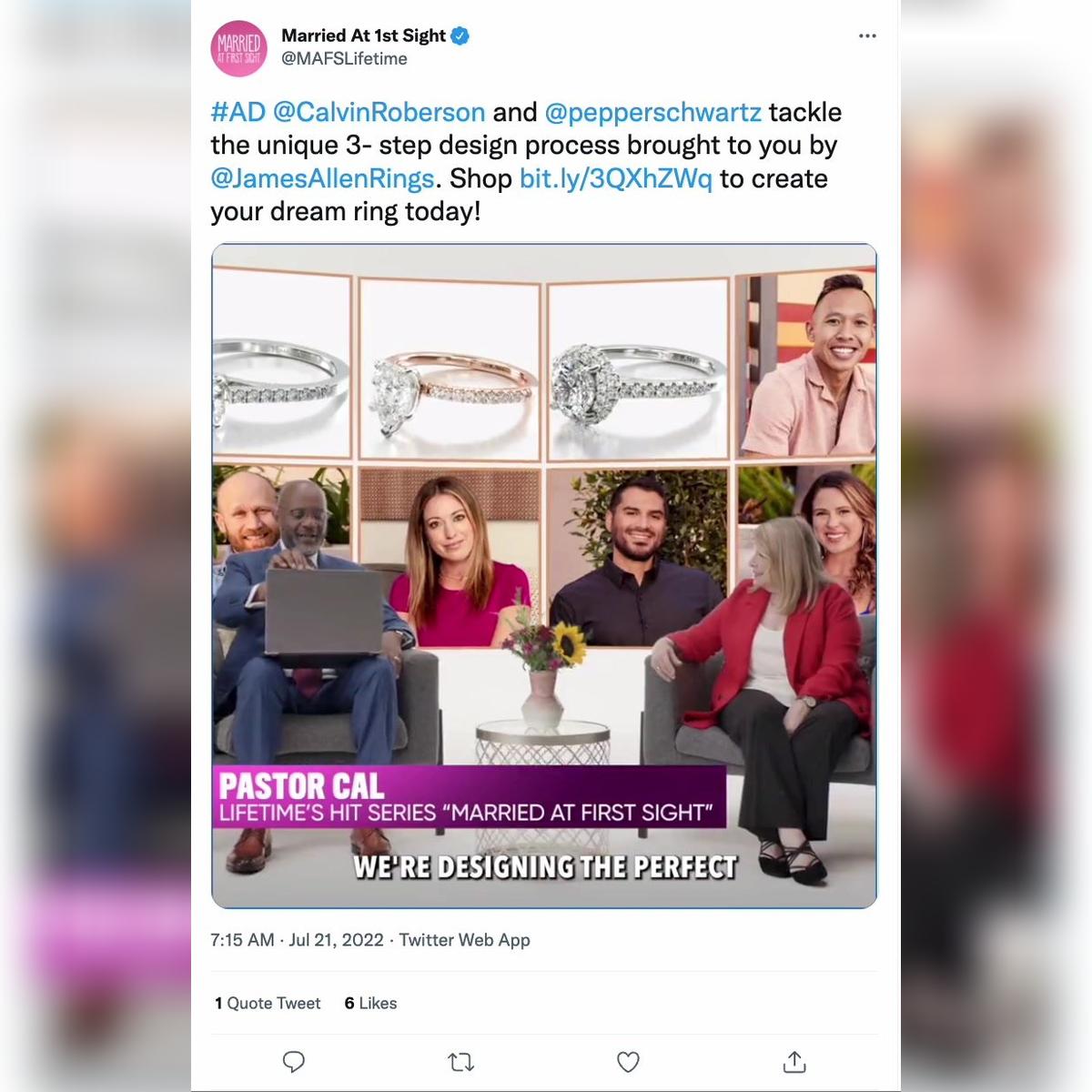 MAFS S15 James Allen Vignette – Twitter