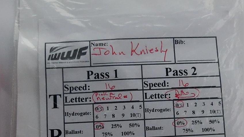 John Kniesly M8 Round 1 Pass 2