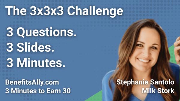 Milk Stork - 3x3x3 Challenge with Stephanie Santolo