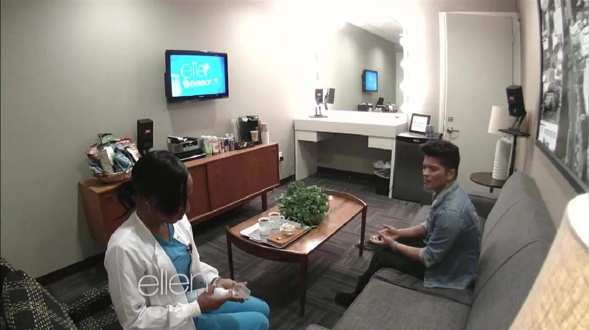 Coffee Beanery on Ellen-  Bruno Mars