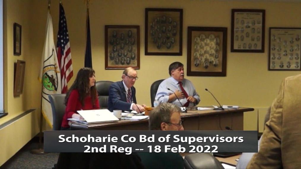 Schoharie Co Bd of Supervisors -- 2nd Reg -- 18 Feb 2022
