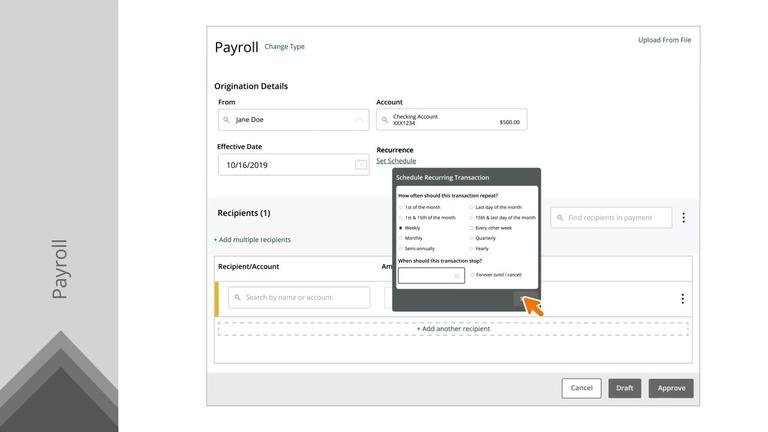 Creating Payroll, Multiple &amp; Split Payments