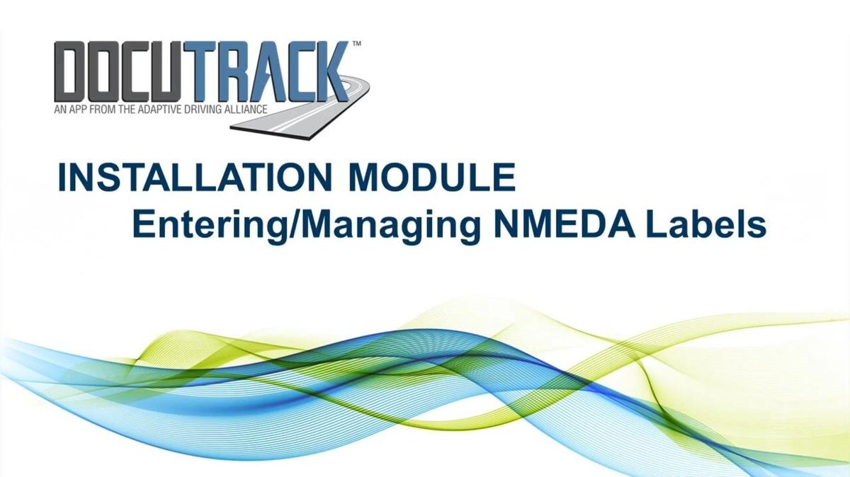 Entering Managing NMEDA Labels.mp4