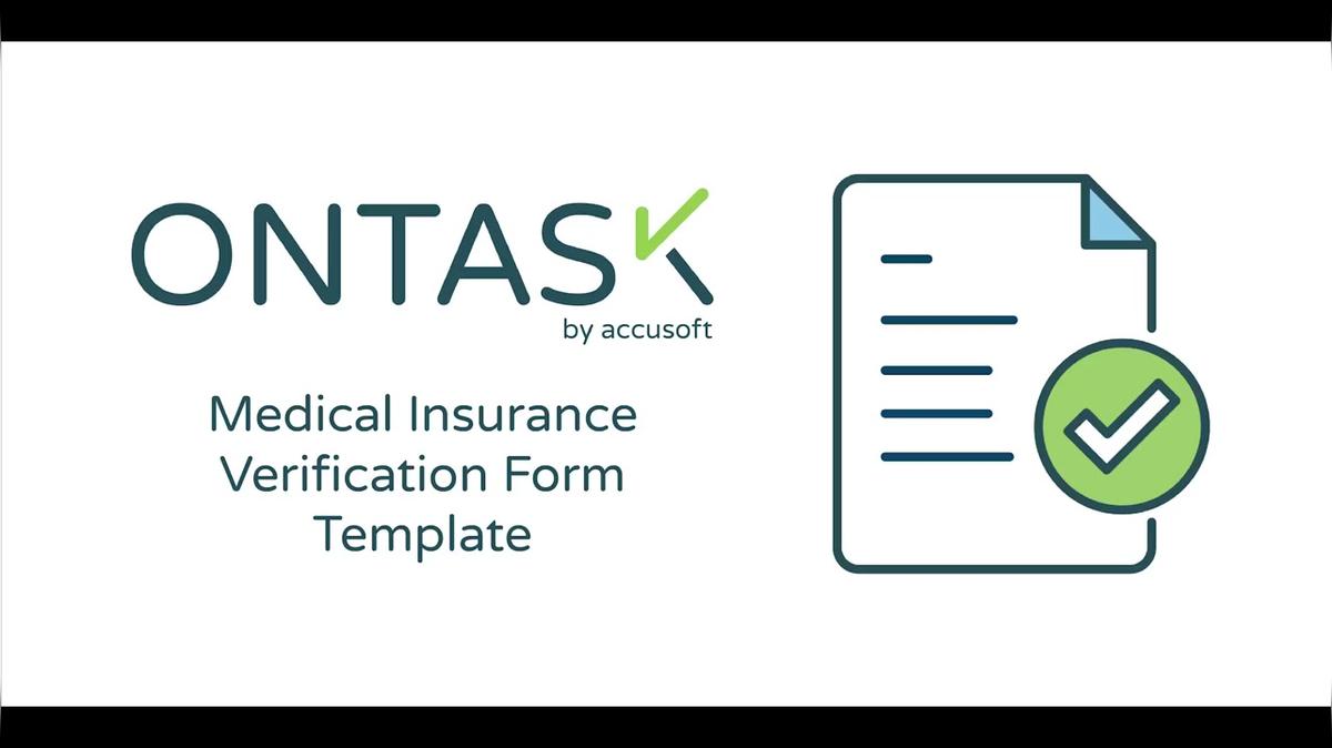 Medical Insurance Verification Form