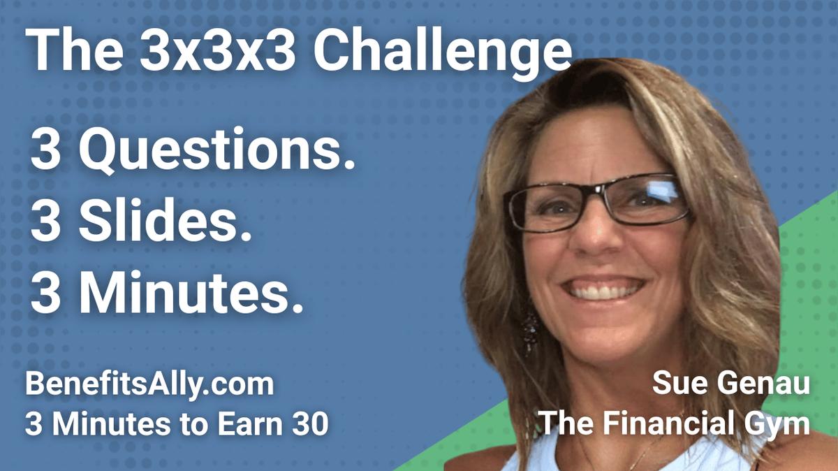 The Financial Gym - 3x3x3 Challenge with Sue Genau